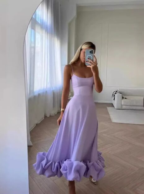 Purple Long Dress