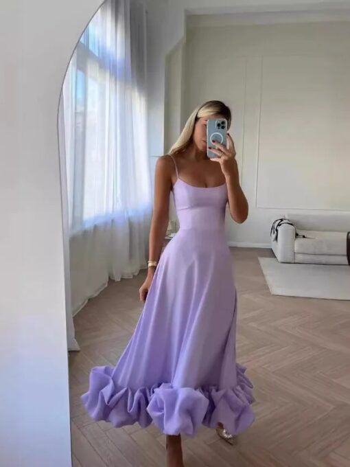 Purple Long Dress