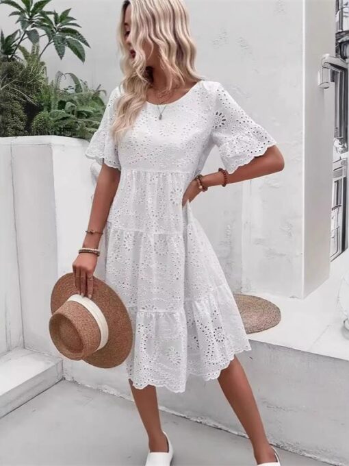 White Midi Dress