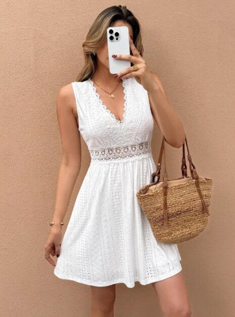 White Short Dress A (4) White Short Dress A (4)
