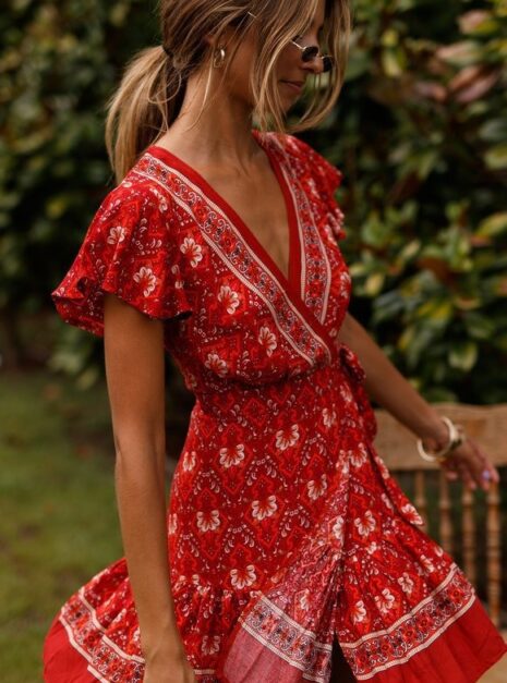Wine Short Dress (2) Wine Short Dress (2)