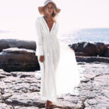 Boho Kleid Langarm