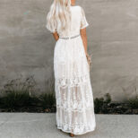 Boho Kleid Lang Spitze 2