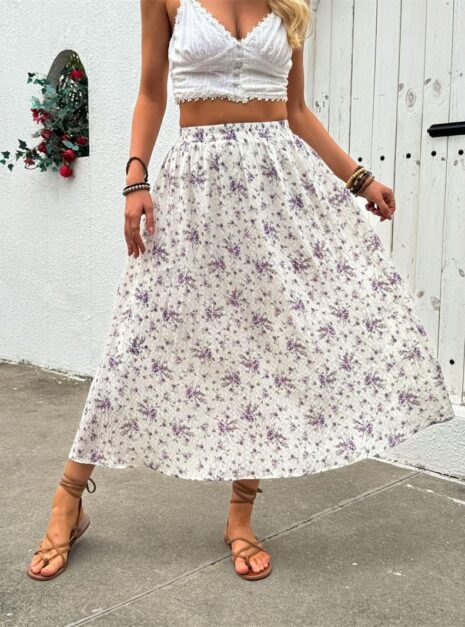 White Purple Skirt (3) White Purple Skirt (3)
