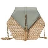 Sac-Bandouliere-Femme-En-Paille-Vert-1