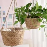 jardiniere-suspendue-avec-corde-de-jute-tissee-en-macrame