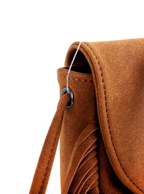 sac frange faux daim
