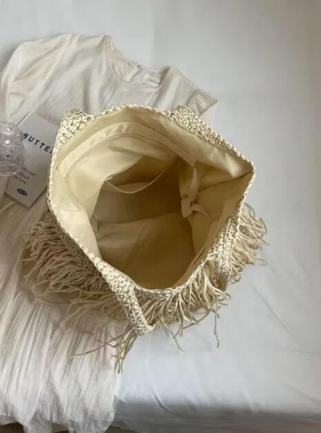 sac paille frange 2