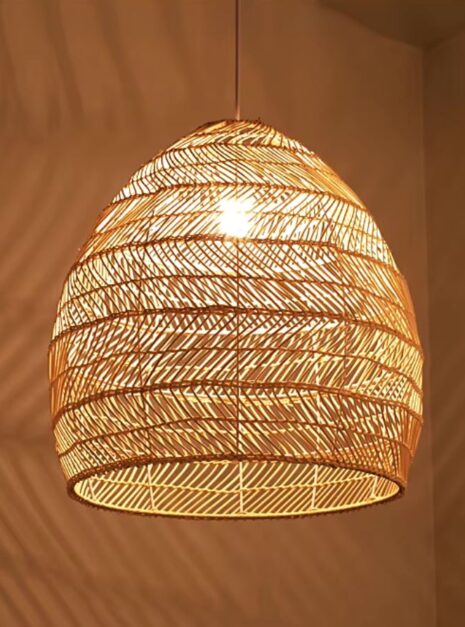 suspension rotin boule 2