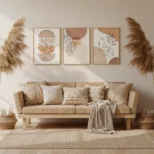 Tableau_aux_motifs_abstraits_et_tons_clairs-salon-boho