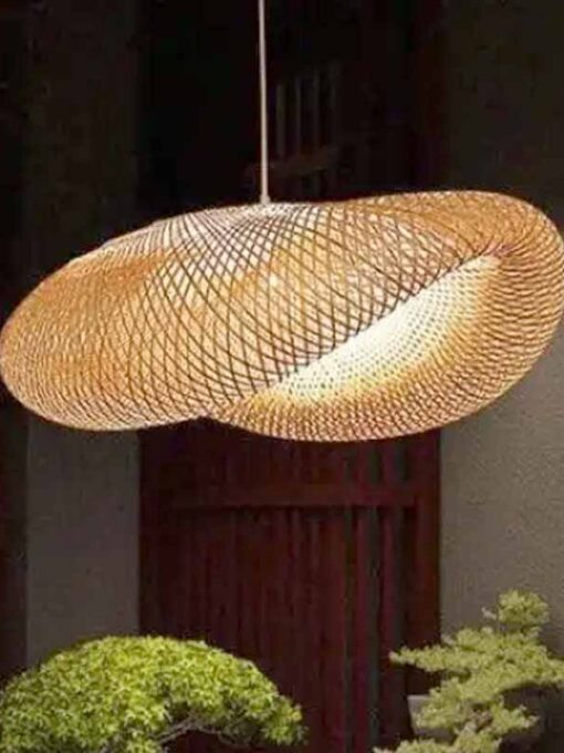 Suspension en rotin Rolin