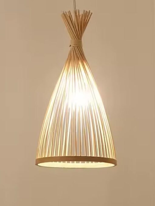 Suspension en bambou naturel D20 cm