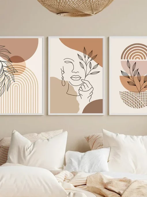 Tableau abstrait 40x50 cm (lot de 3)