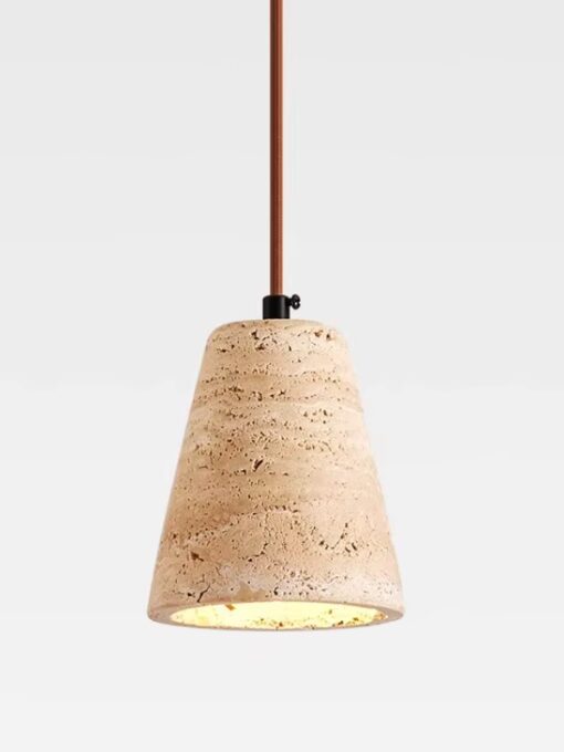 Suspension en travertin 11x14 cm