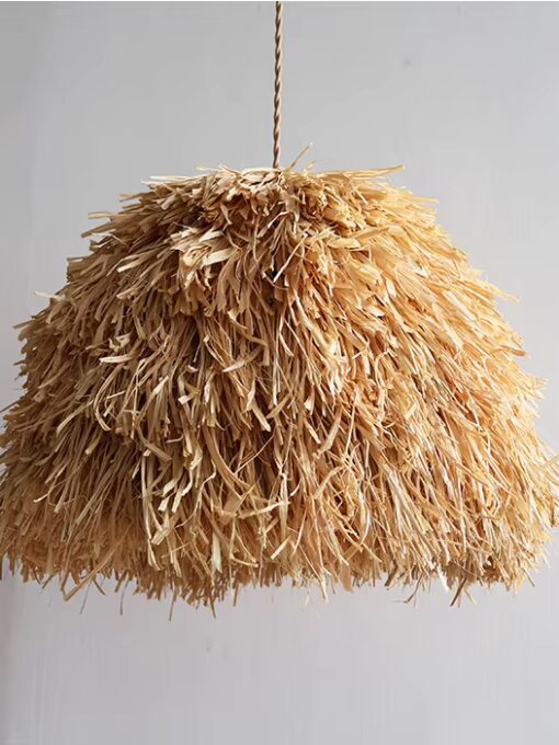 Suspension en paille D50 cm