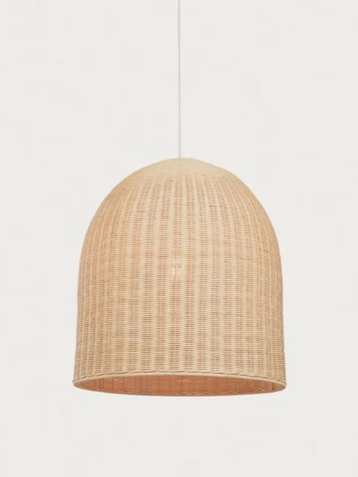 Suspension cloche en rotin D40 cm